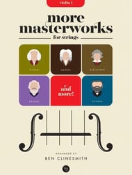 More Masterworks for Strings Violin 1 string method book cover